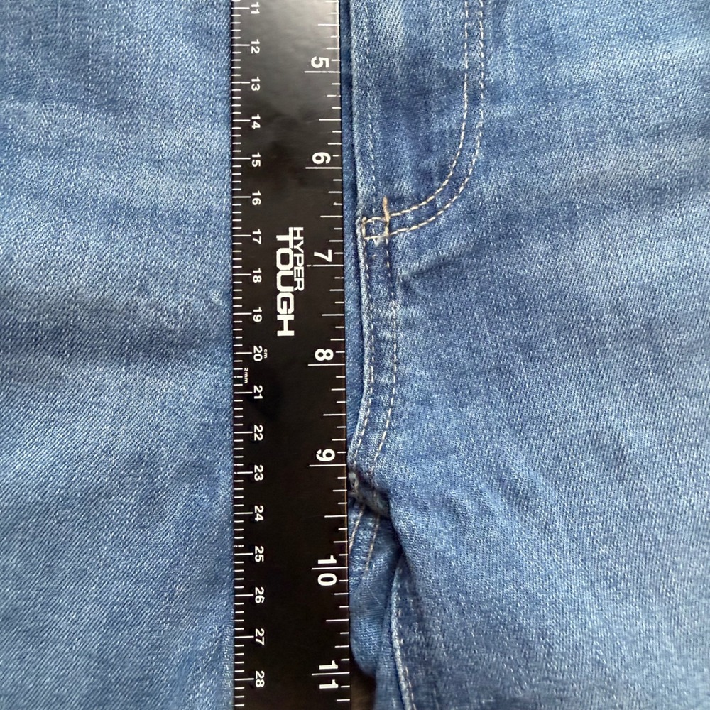 PAIGE Hoxton Crop Jeans 26 Rockslide High Rise Raw Hem Blue Skinny 3196F46-5237‎ - Picture 8 of 10